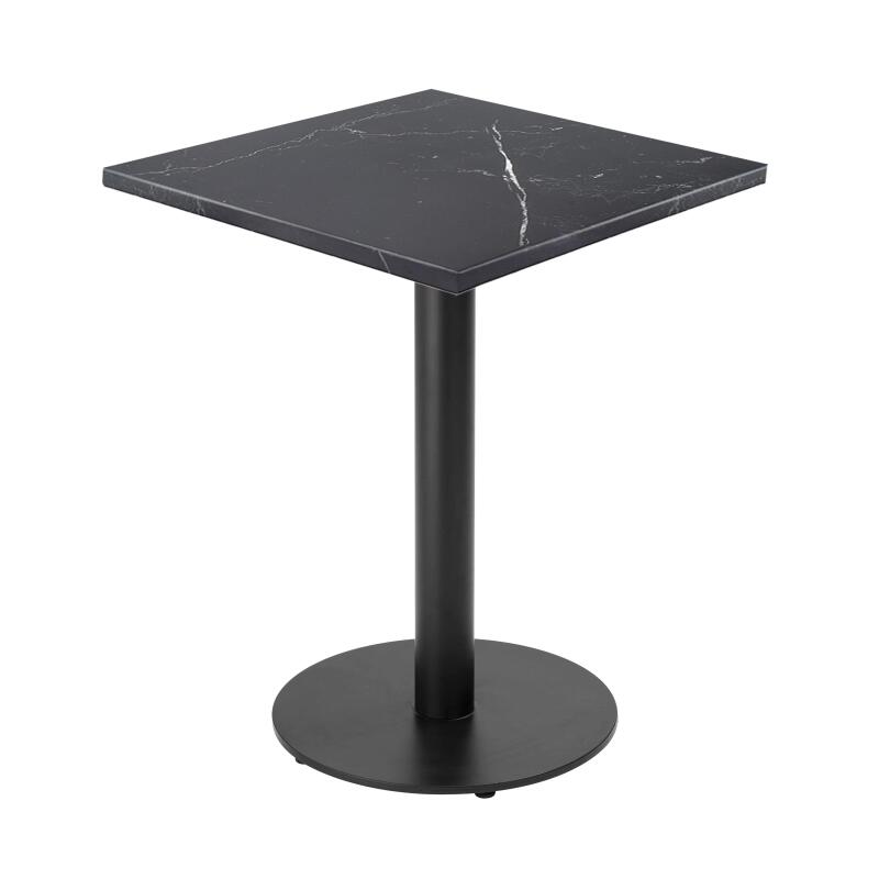 Mesa de comedor de 60 x 60 cm de aglomerado revestido de melamina
