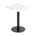 Mesa de comedor de 60 x 60 cm de aglomerado revestido de melamina