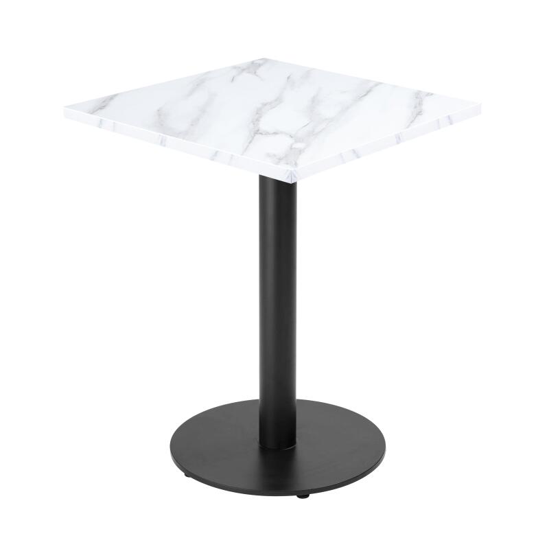 Mesa de comedor de 60 x 60 cm de aglomerado revestido de melamina