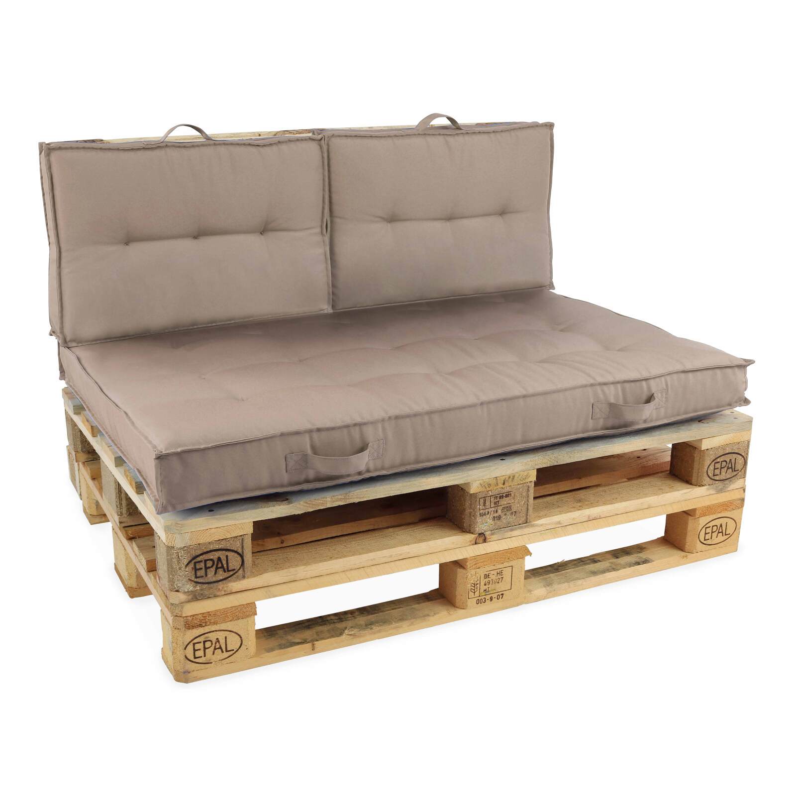 Conjunto de sofá de palets + cojines de jardín