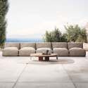 Sofá modular de exterior con 5 sillones