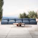 Sofá modular de exterior para 5 personas con 5 sillones - Lifestyle