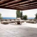 Sofá modular de exterior con 5 sillones y 2 chaise longue