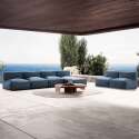 Sofá modular de exterior con 5 sillones y 1 chaise longue
