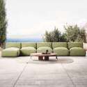 Sofá modular de exterior con 4 sillones y 1 chaise longue