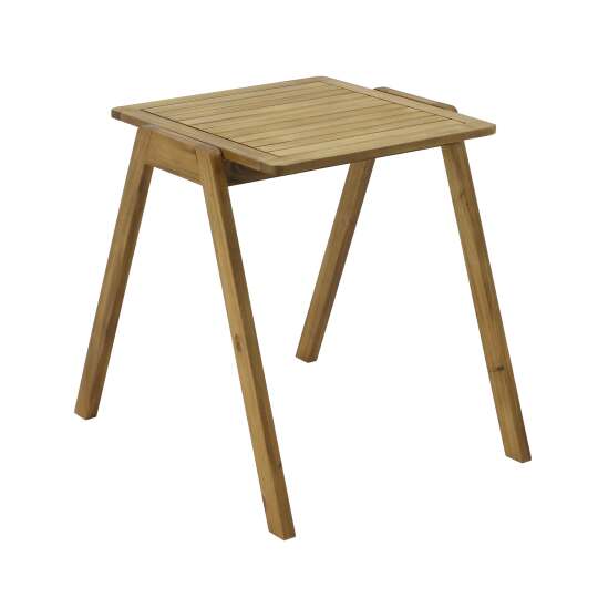 Mesa de jardín cuadrada 67 x 80 x 76 cm en madera de eucalipto FSC®