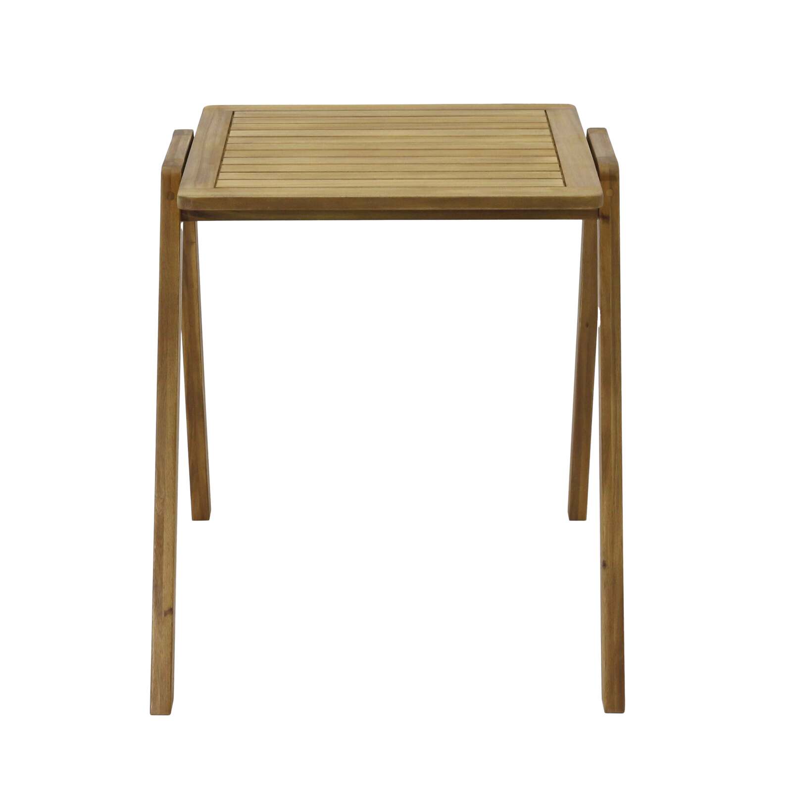 Mesa de jardín cuadrada 67 x 80 x 76 cm en madera de eucalipto FSC®