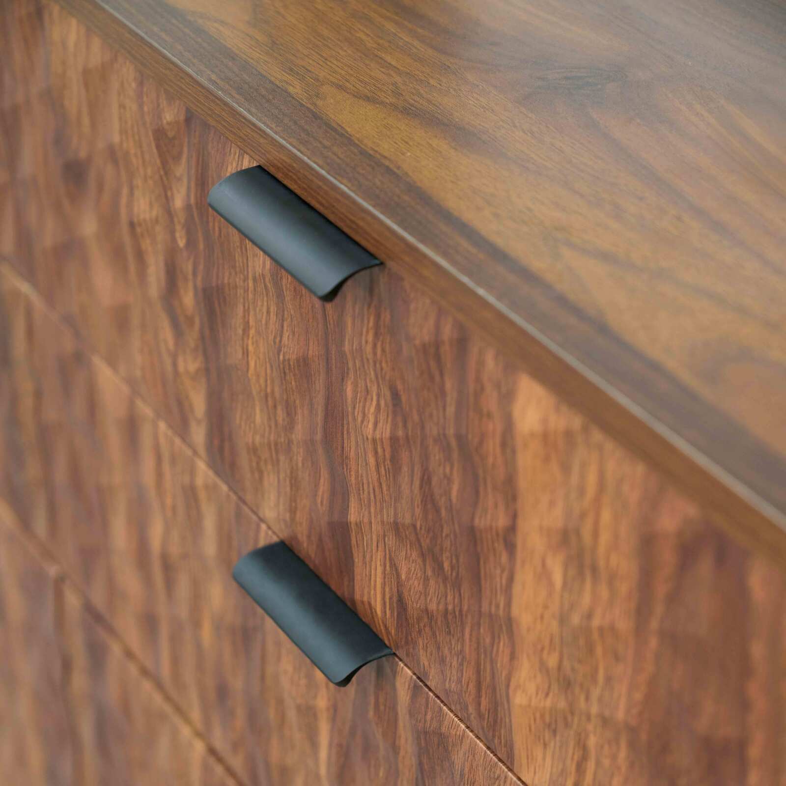 Cómoda con 6 cajones en MDF decoración melamina 112 cm