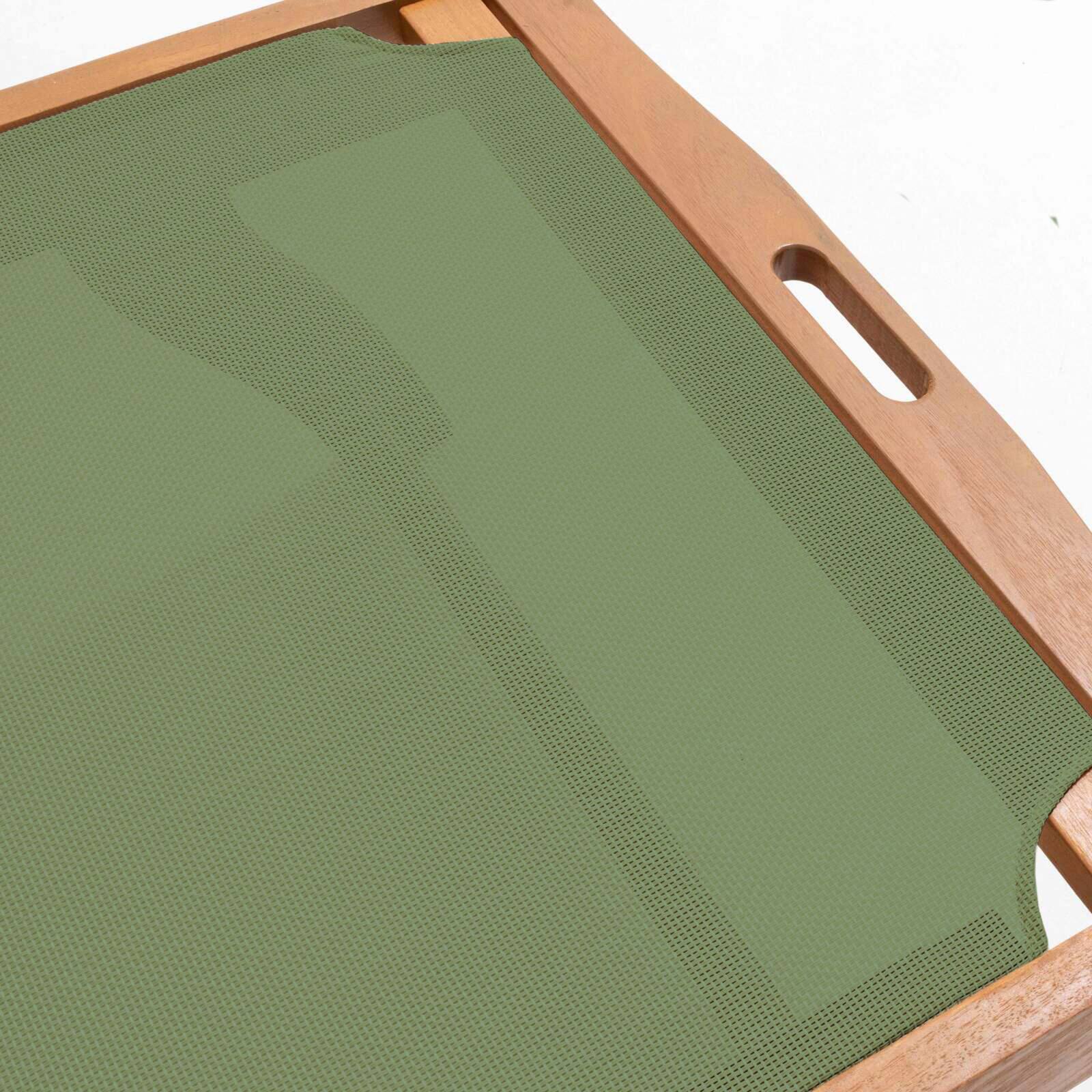 Lote de 2 tumbonas de madera FSC® con ruedas, reclinables 5 posiciones