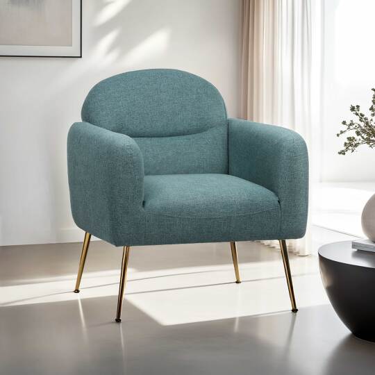 Sillón relax en acero y tela.