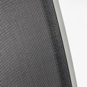 Mesa de jardín rectangular 180 x 90 cm, tablero de cristal y 8 sillas