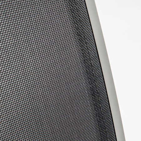 Mesa de jardín rectangular 180 x 90 cm, tablero de cristal y 8 sillas