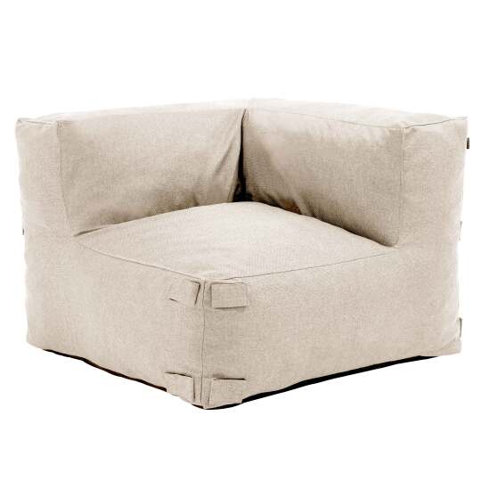 Sillón esquinero para sofá modular de exterior