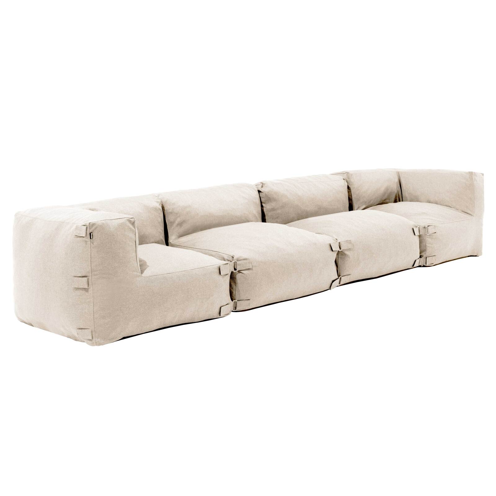 Sofá modular de exterior con 2 sillones y 2 sillones esquineros