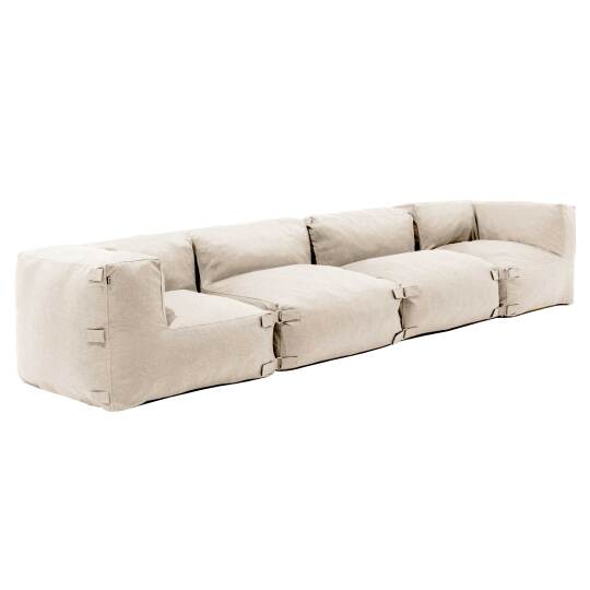 Sofá modular de 2 plazas y 2 sillones esquineros | Oviala