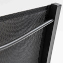 Mesa de jardín rectangular 180 x 90 cm, tablero de cristal y 8 sillas