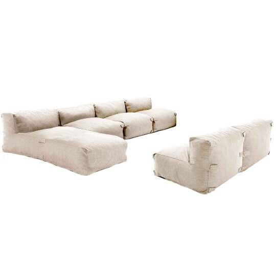 Mobiliario de jardín modular con 5 sillones y 1 chaise longue. | Oviala