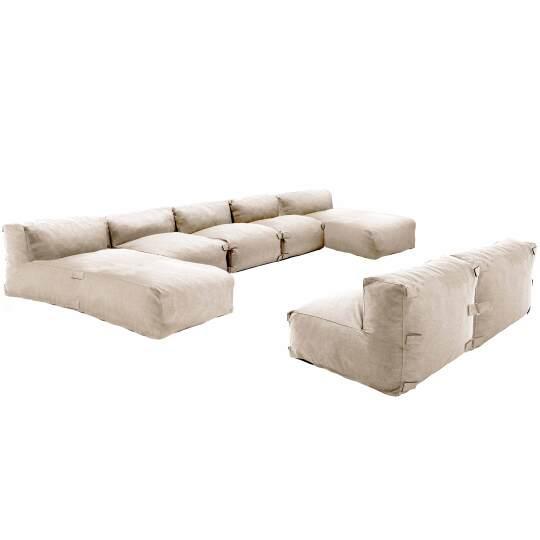 Mobiliario de jardín modular con 5 sillones y 2 tumbonas. | Oviala
