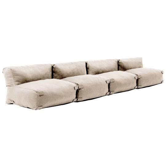 Muebles de jardín modulares con 4 sillas. | Oviala