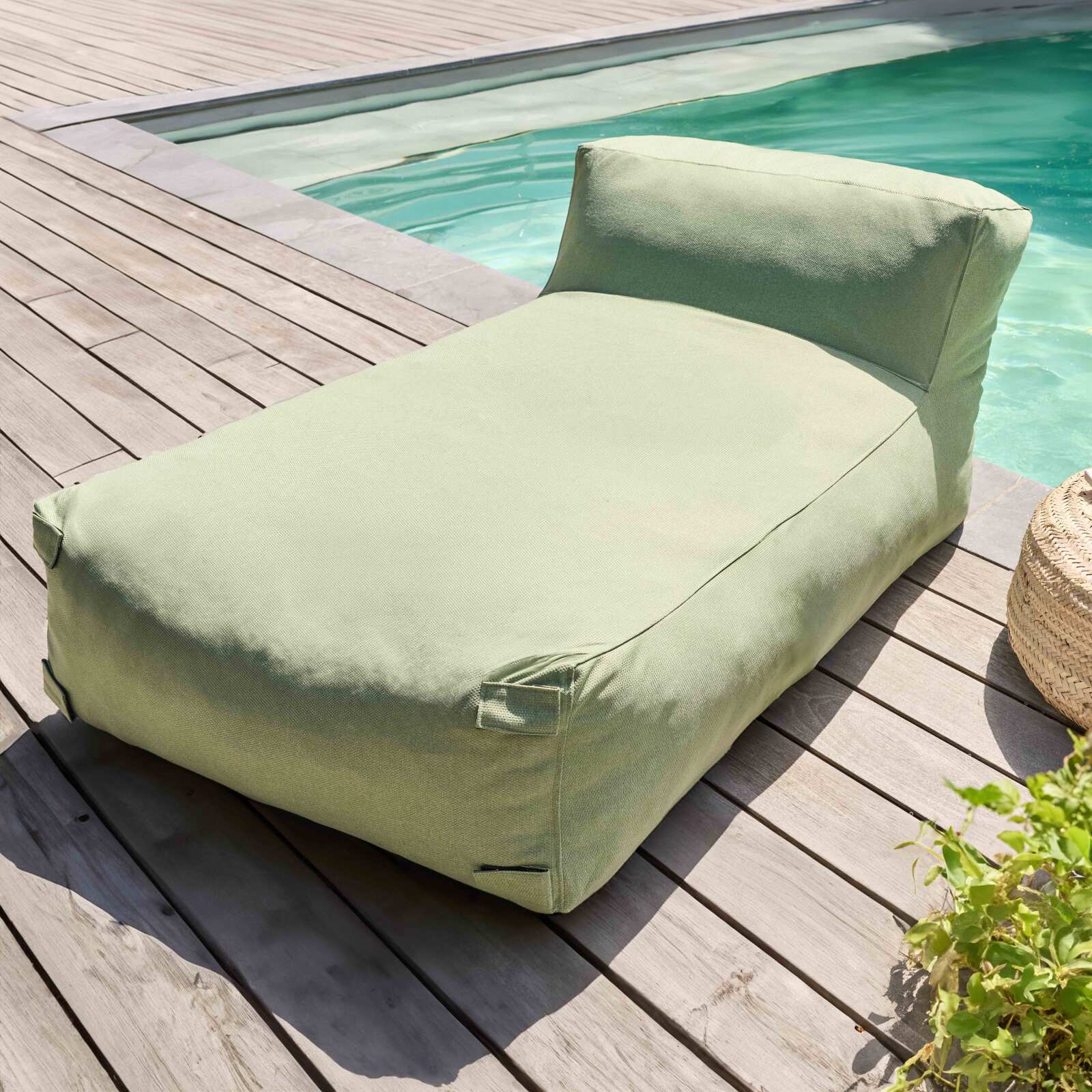 Sofá modular de exterior con 5 sillones y 2 chaise longue