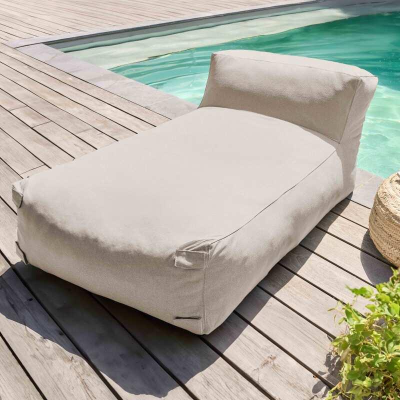 Sofá modular de exterior con 2 sillones y 1 chaise longue (2/7)