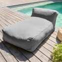 Sofá modular de exterior con 1 sillón bajo, 1 sillón esquinero y 1 chaise longue