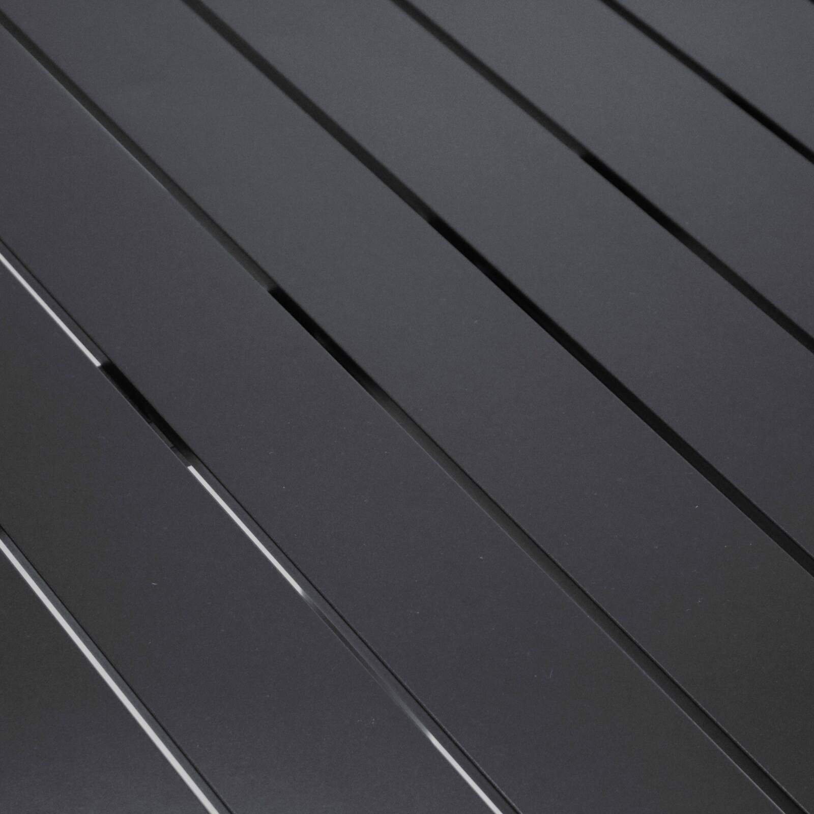 Mesa de jardín cuadrada (70 x 70 cm) de aluminio