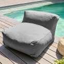 Sofá modular de exterior con 3 sillones y 1 puf