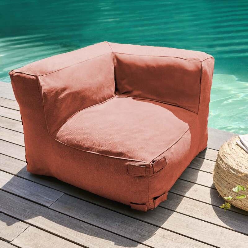 Sofá modular de exterior con 1 sillón, 2 sillones esquineros y 1 puf (3/6)