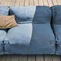 Sofá modular de exterior con 5 sillones