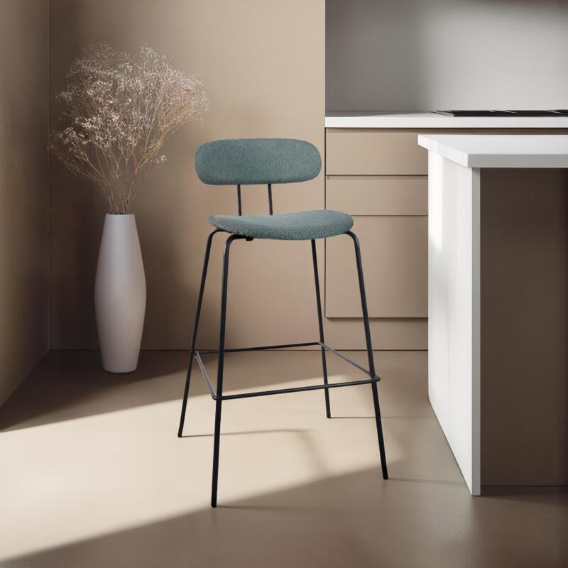 Conjunto de 2 tronas en acero y madera