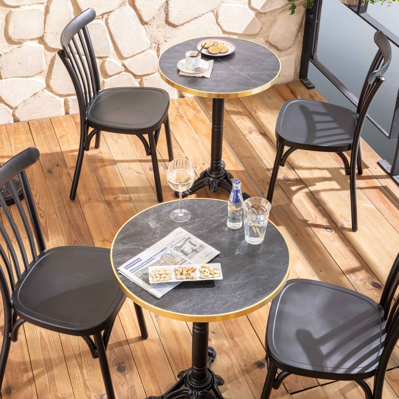 Silla de jardín de aluminio