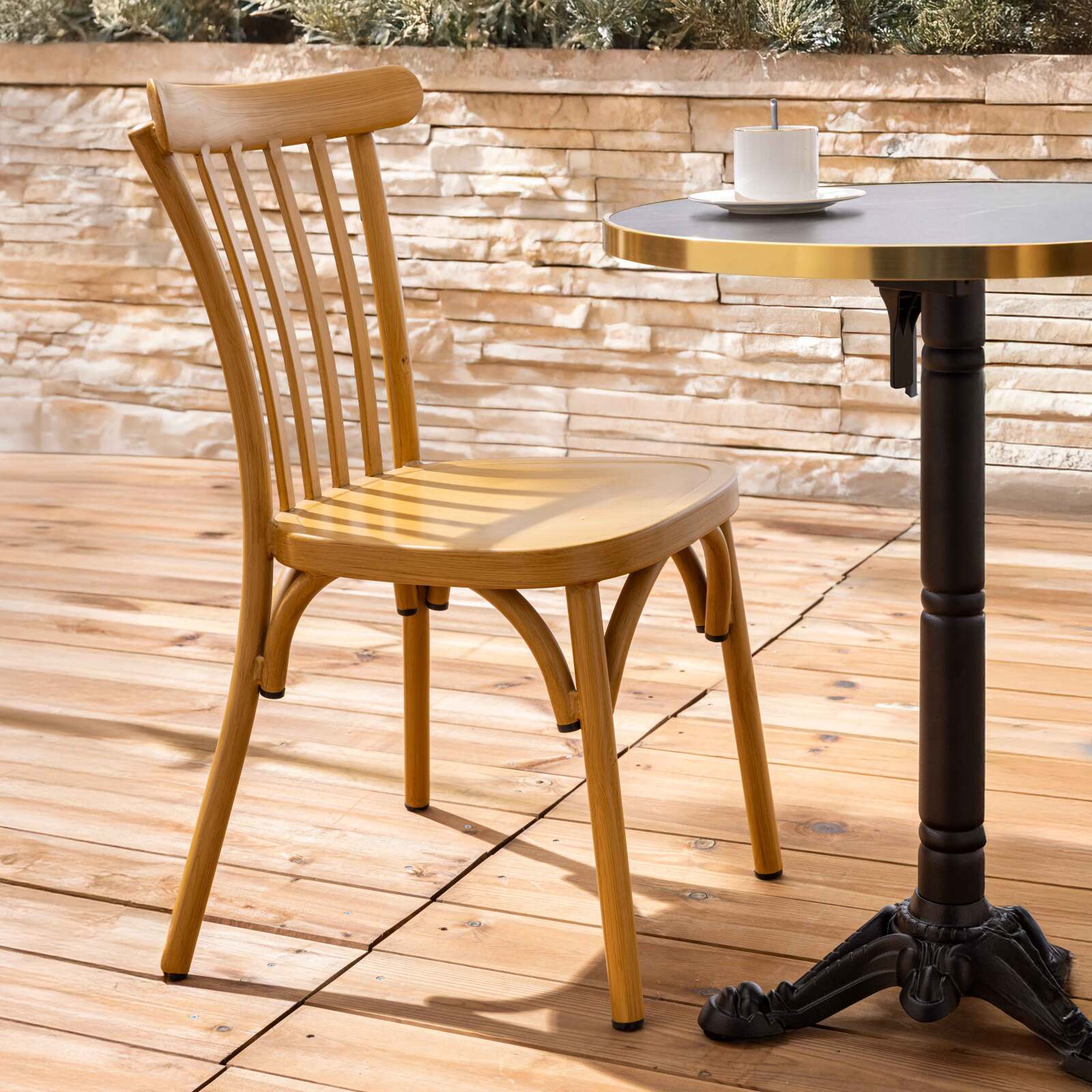 Silla de jardín de aluminio