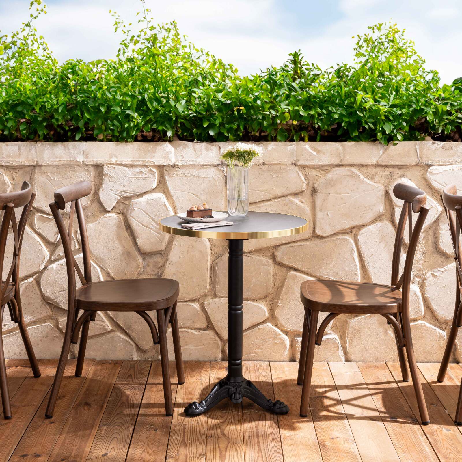 Silla de jardín de aluminio