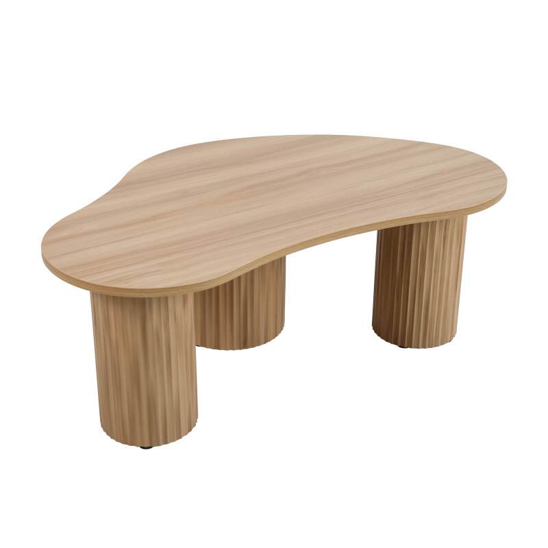 Mesa de centro de MDF con decoración de melamina