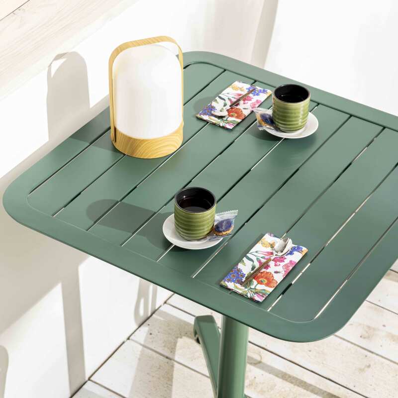 Tablero cuadrado de aluminio para terraza 60 x 60 cm (4/6)