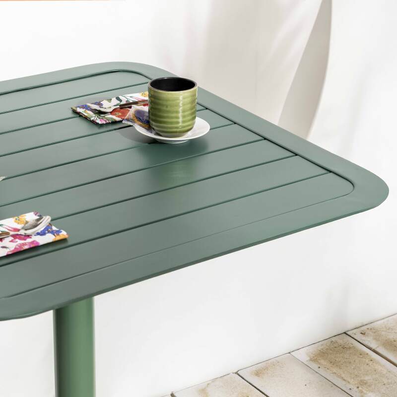 Tablero cuadrado de aluminio para terraza 60 x 60 cm (5/6)