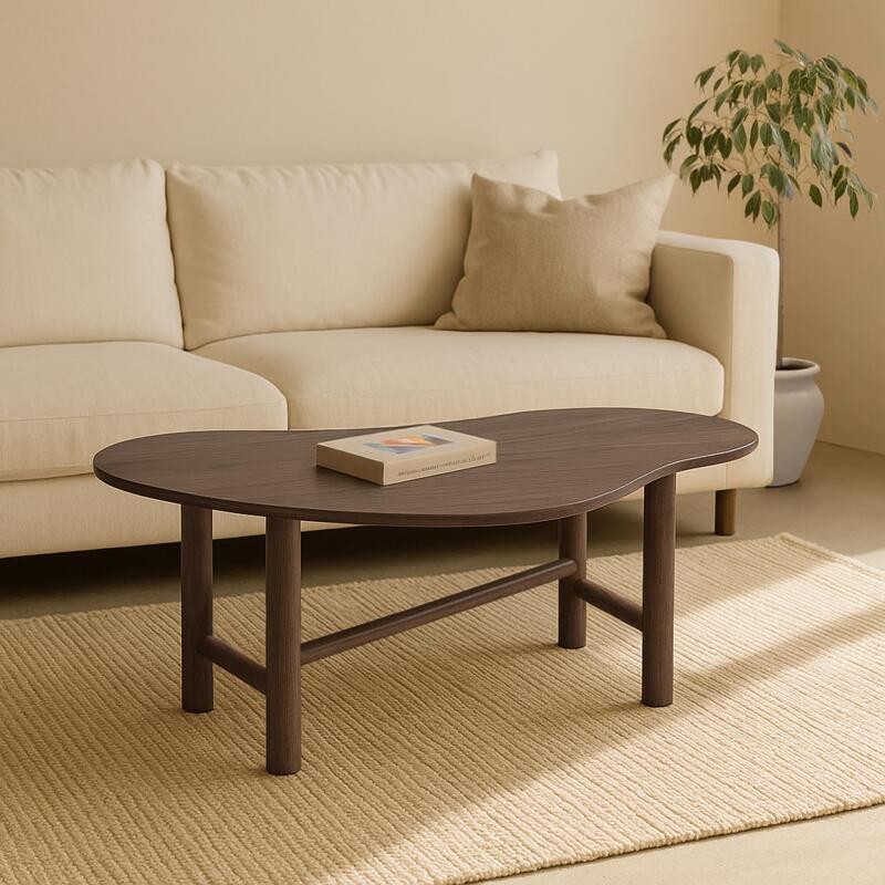 Mesa de centro de MDF con decoración de melamina