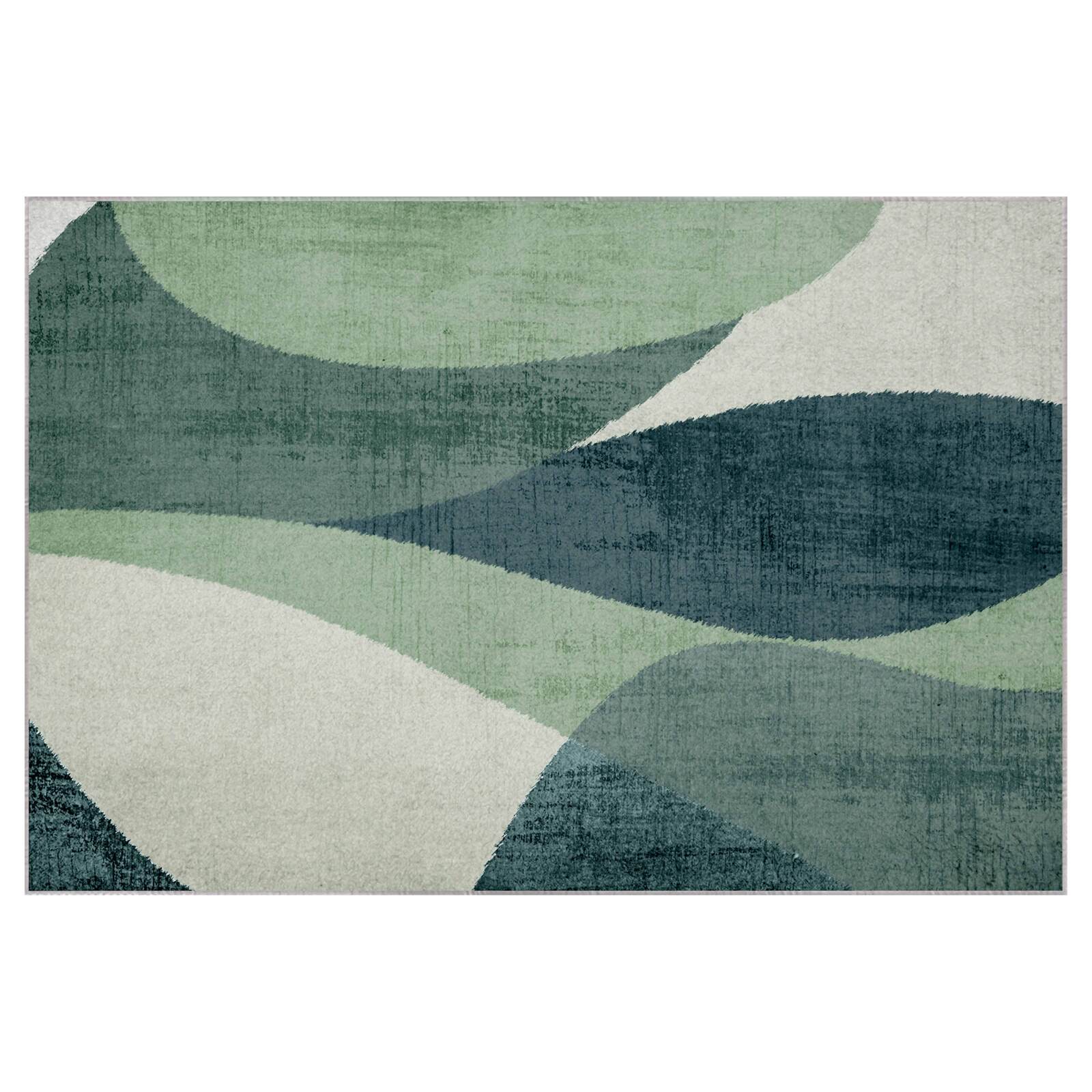 Alfombra rectangular de chenilla de poliéster de pelo corto 