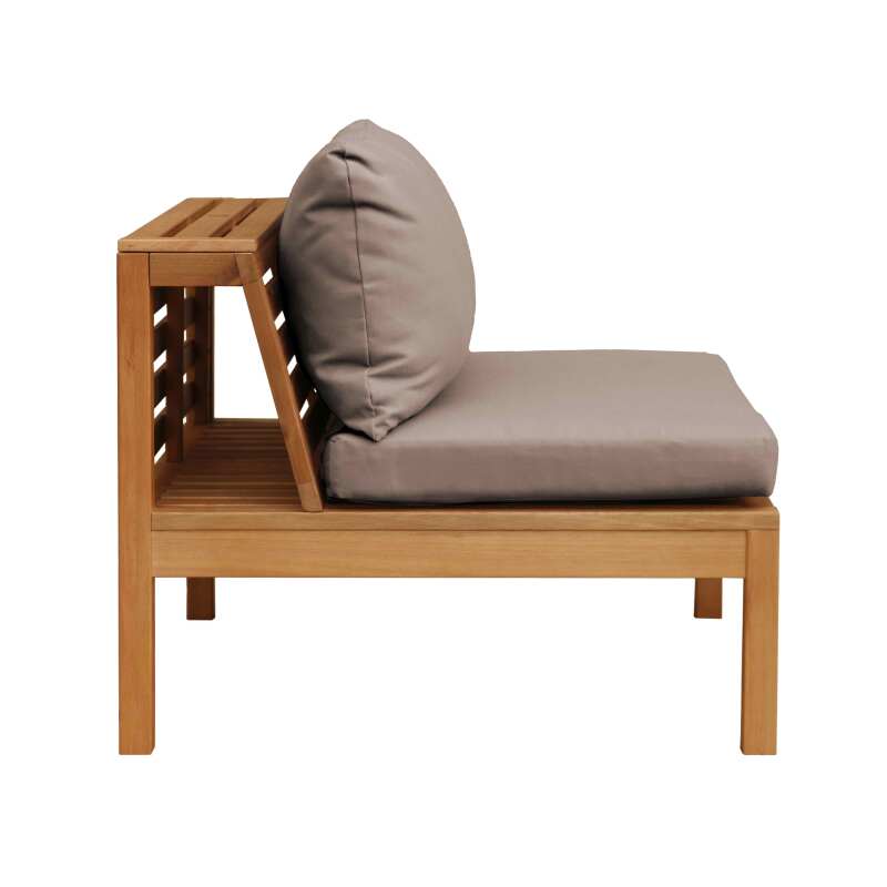 Silla de jardín baja de madera de eucalipto FSC® (4/7)