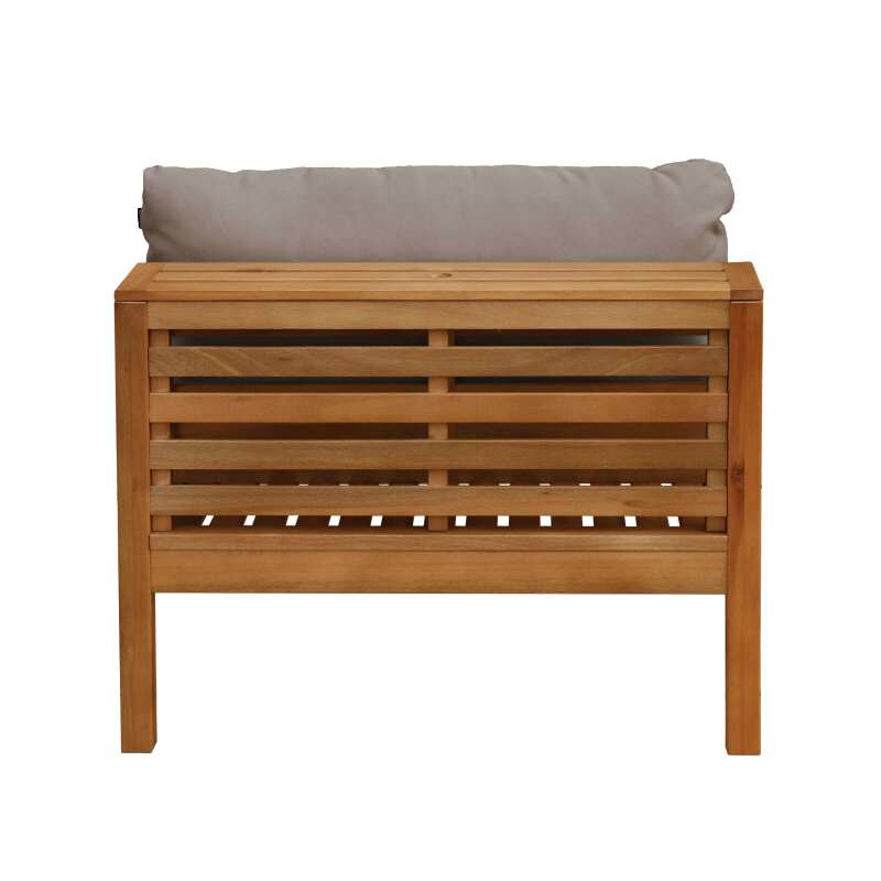 Silla de jardín baja de madera de eucalipto FSC® (6/7)