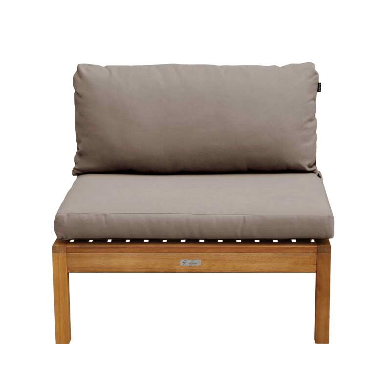 Silla de jardín baja de madera de eucalipto FSC® (3/7)