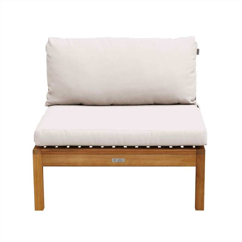 Silla de jardín baja de madera de eucalipto FSC®