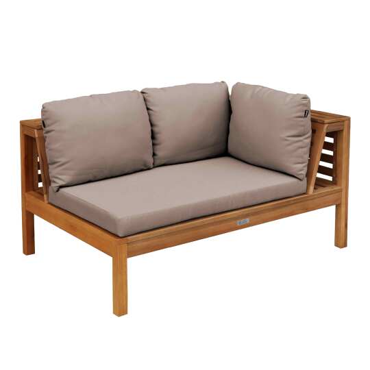 Sofá de jardín bajo de madera de eucalipto FSC®