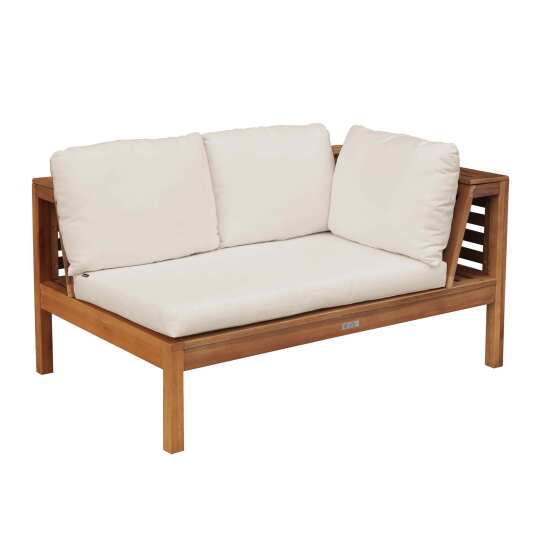 Sofá de jardín bajo de madera de eucalipto FSC®