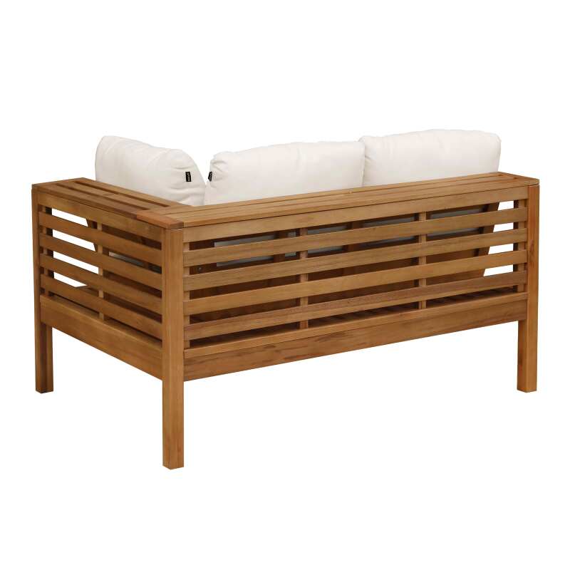 Sofá de jardín bajo de madera de eucalipto FSC® (5/7)