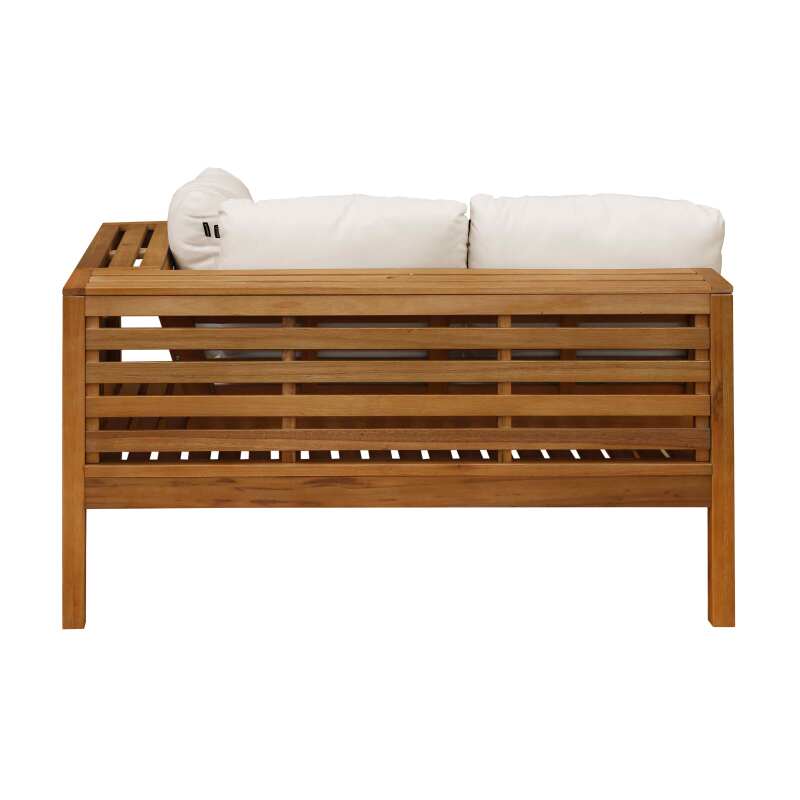 Sofá de jardín bajo de madera de eucalipto FSC® (6/7)