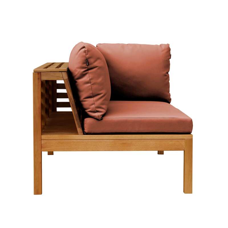 Sofá de jardín bajo de madera de eucalipto FSC® (4/7)