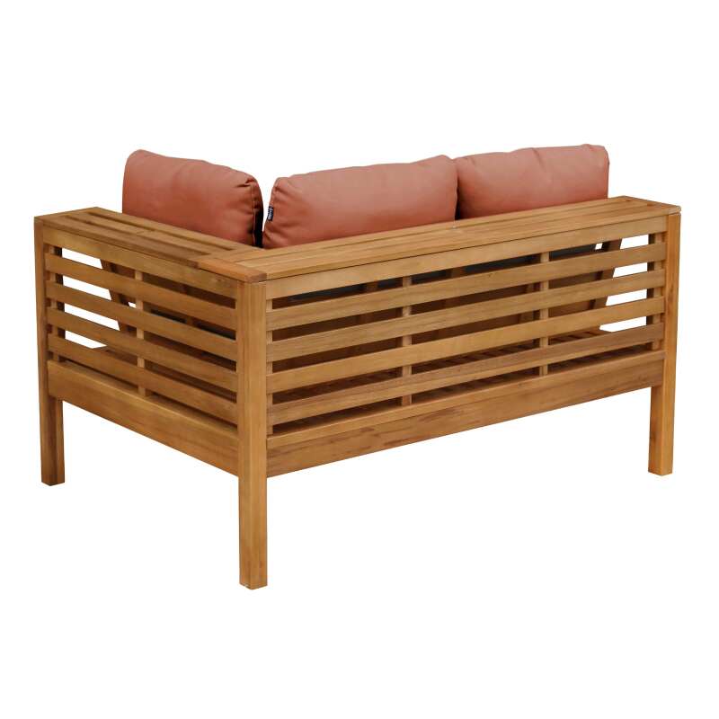 Sofá de jardín bajo de madera de eucalipto FSC®