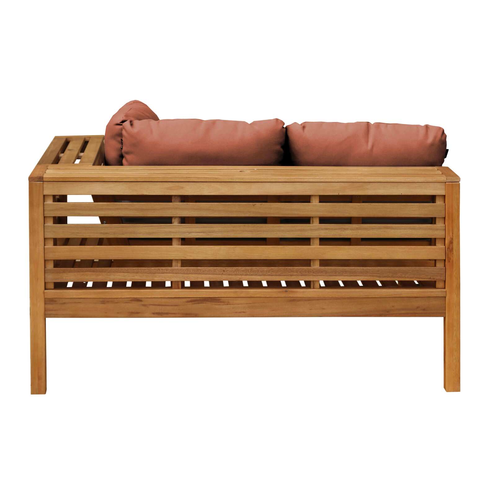 Sofá de jardín bajo de madera de eucalipto FSC®